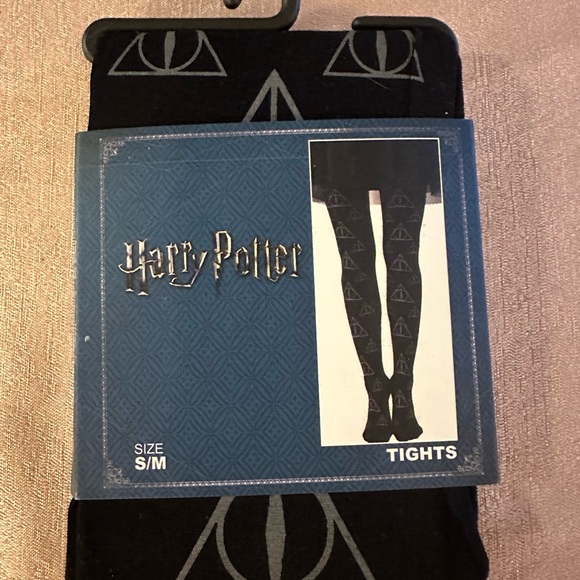 Harry Potter Deathly Hallows Tights – Small/Medium from Hot Topic - Picture 2 of 3